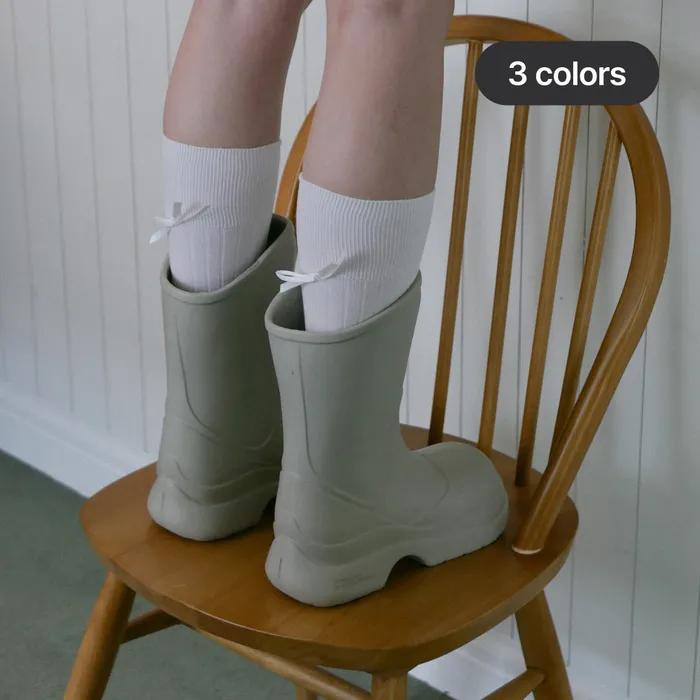 ribbon tie socks (3colors)