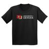 University of Denver Pioneers Basic Block Youth T-Shirt - Black