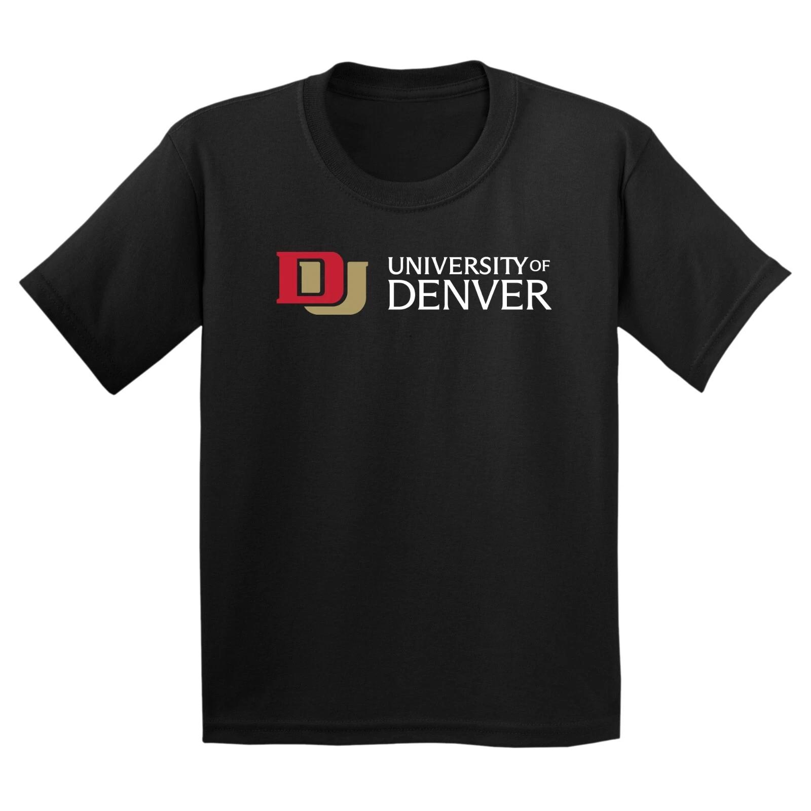 University of Denver Pioneers Basic Block Youth T-Shirt - Black XL