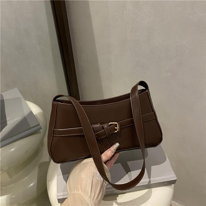 French Trend Personalized Versatile Casual Commuter Armpit Bag Women's Fashion New Simple Solid Color Premium Shoulder Bag
