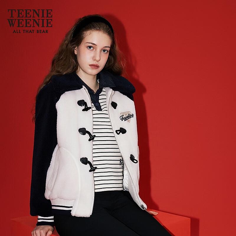 

Teenie Weenie Women s Collegiate Faux Lambswool Jacket 160/S