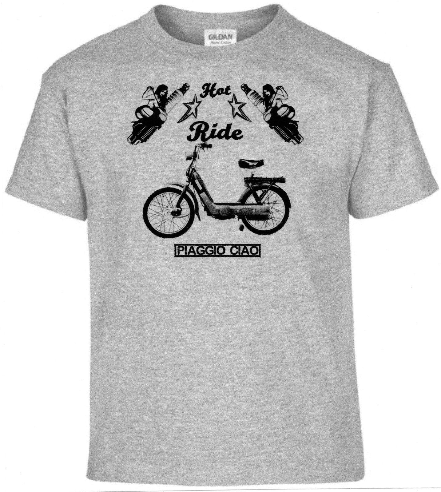 

T-Shirt Piaggio Ciao Pinup Motorcycle Bike Oldtimer Youngtimer