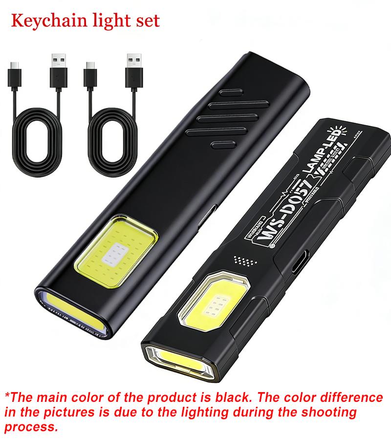 Security flashing work light warning light strong light mini portable outdoor maintenance emergency EDC flashlight knife cap cli