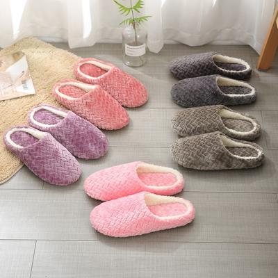 Unisex House Slippers Slip-On Anti-Skid Flower Indoor Casual Shoes Snow Slipper