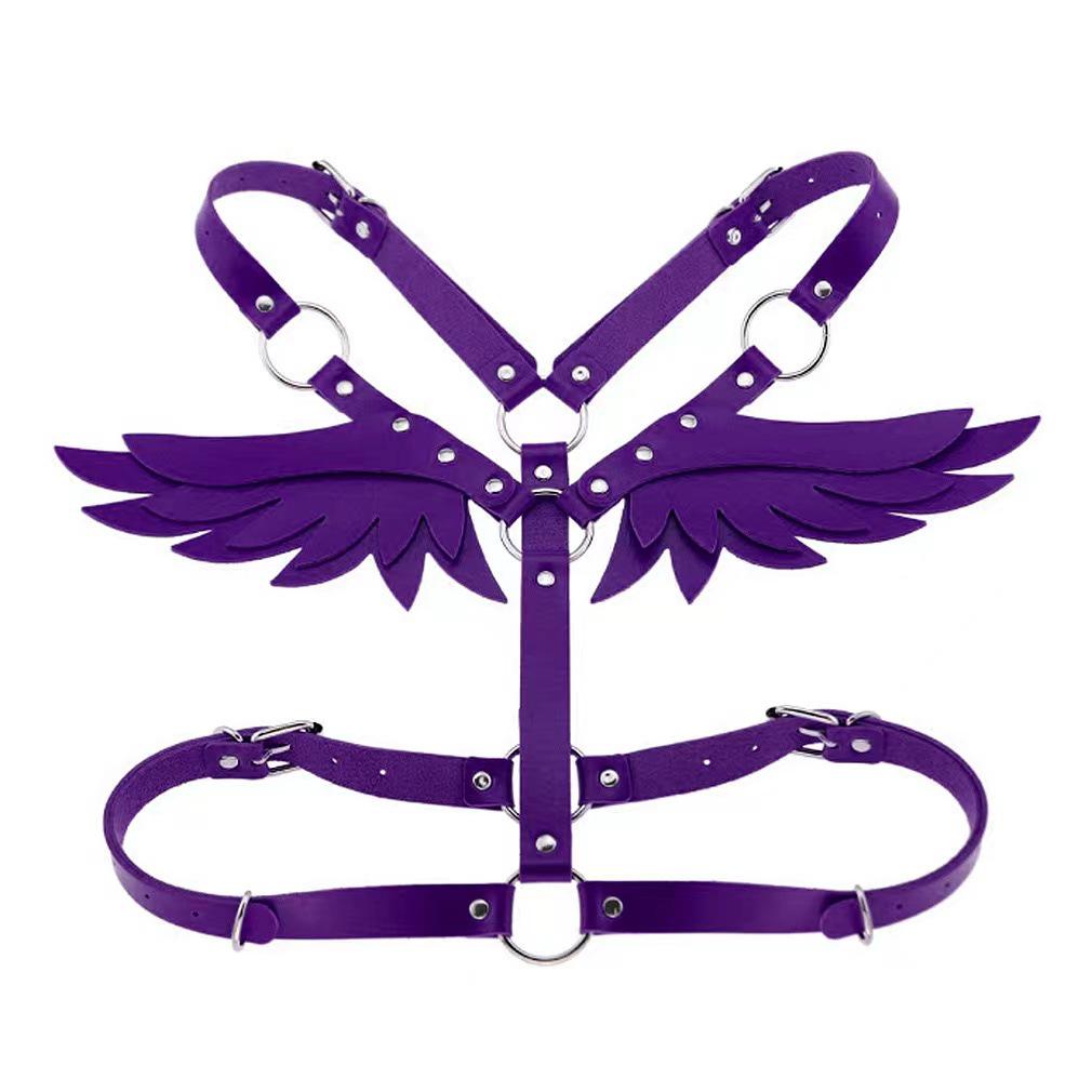 Leather Angel Wings Shoulder & Waist Strap Set for Women
