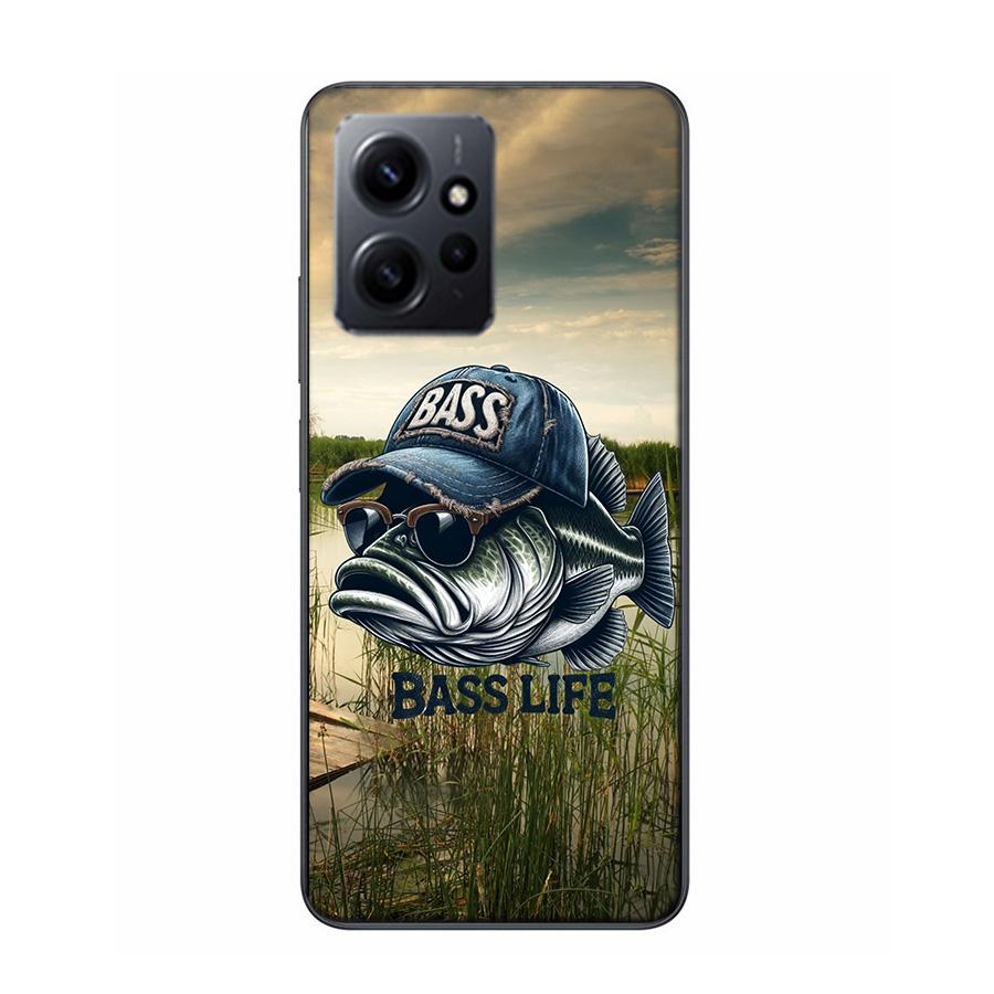 Enjoy a Day of Fishing Pleasure Phone Case For Redmi 12 13C 12C 15C 9 10 10C Note 13 Pro Plus 14 15 Pro 9T 9C 9A TPU Soft Cover