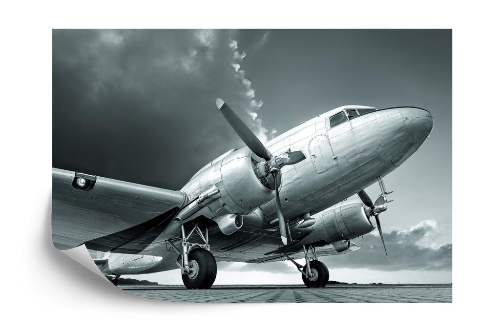 Photomural Propeller Airplane Self-Adhesive Mural 90x60
