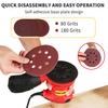 Orbital Sander, 5INCH 125MM 12600RPM  Random Orbital Sander, 12Pcs Sandpapers, Efficient Dust Collector, Idl for  , Sanding Down & ing Wood red