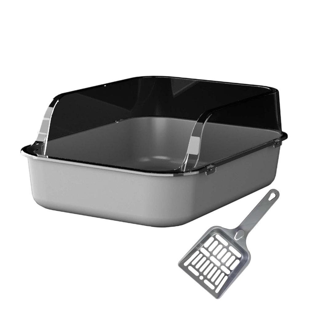 Offene Katzenklo-Box Tragbare Bettpfanne Kätzchen-Klo-Schale Katzentoilette Sandkasten