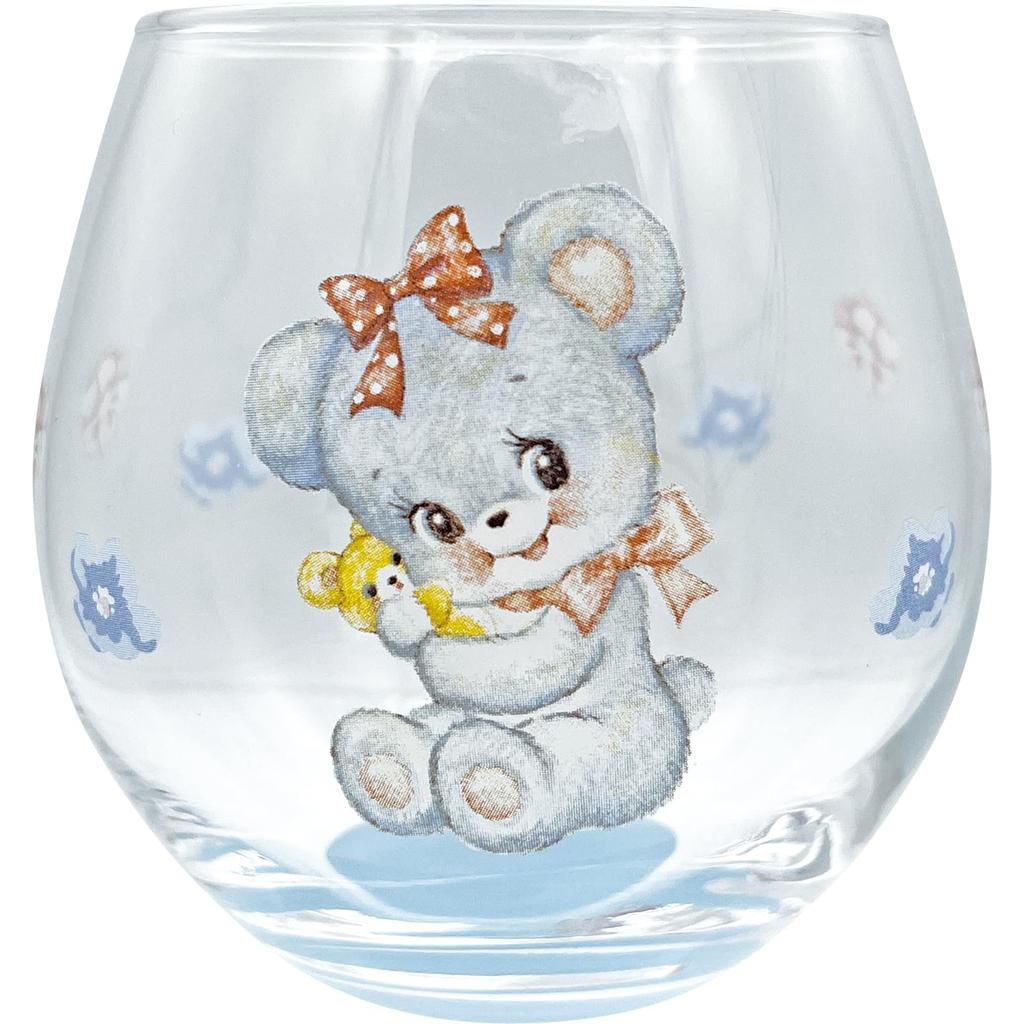 Hugly Juice Pencil Art Round 9x9cm 330ml Made In "Swimmer" Glass, Large, Design, Cup, Clear, Approx. Diameter, Capacity, Japan, SAN4903-1