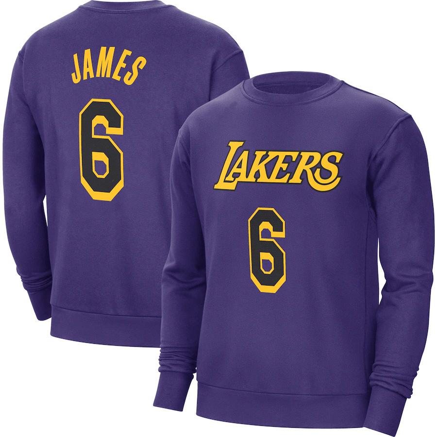NBA Basketball Clothing Crew Neck Sweater Men s Sports Printed European and American Size Pullover S