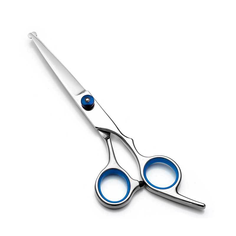 Pet Grooming Scissors with Round Head Safe and Precise Professional-Stainless Steel Dog Hair Shears for Effortless Trimming