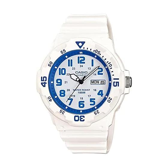 [CASIO] СТАНДАРТНЫЕ Кварцевые Часы MRW-200HC-7B2V Мужские Глянцевый Белый x Синий Зарубежная Модель [Параллельный Импорт]