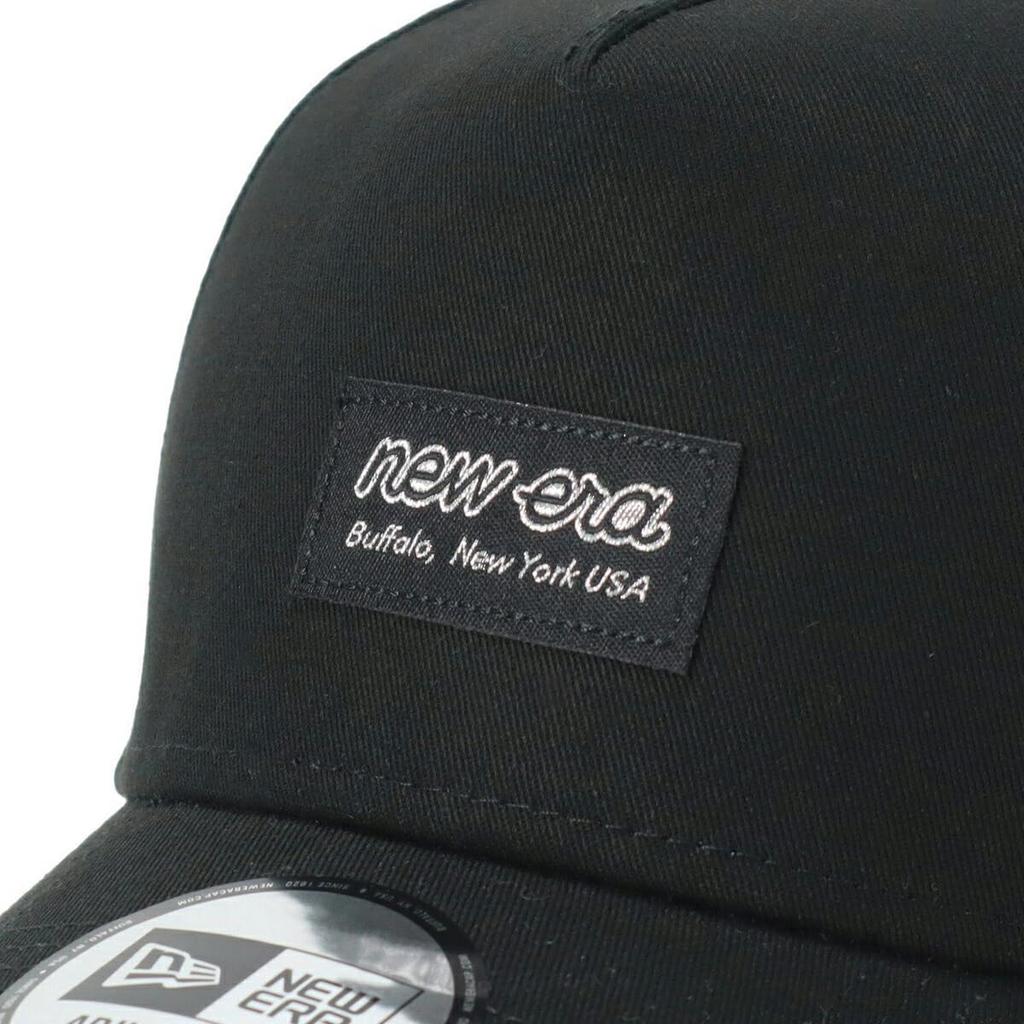 New Era Cap 9FORTYA-FRAME Metal Flag Logo Badge Cotton BlackMetallic Silver FREE 940AF METAL FLAG BLK SIL 251 14388669 NER36C5107