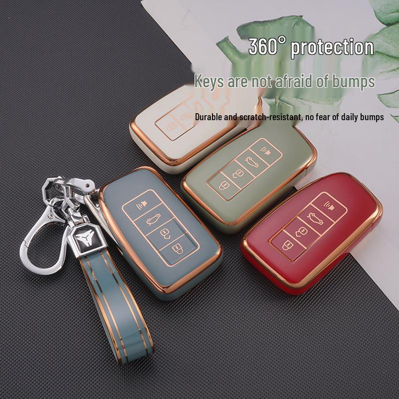 Gold Edge TPU Key Cover for Lexus ES200/RX300/ES300/UX200