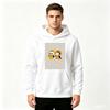 Men's Pullover Hoodie, Cute Cartoon Chibi Character Print Casual Long Sleeve Hooded Sweatshirt for Daily Wear