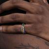 Colorful Stainless Steel 6-Ring Set for Men and Women - Fashionable and Unique Jewelry, R-599