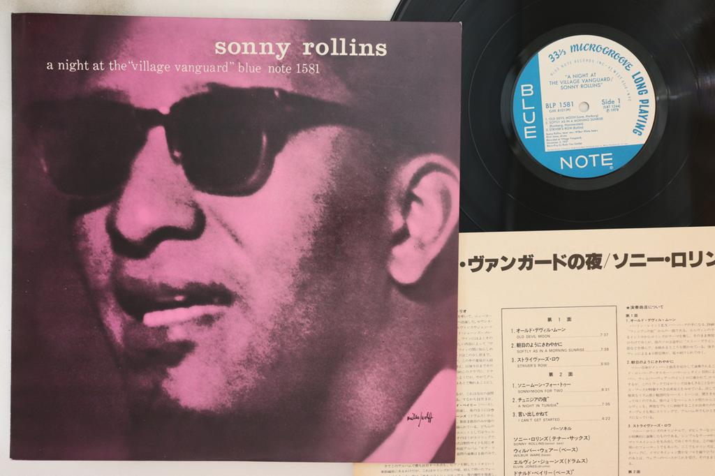 LP Record SONNY ROLLINS - A Night At The Village Vanguard GXK8101,BLP1581 BLUE NOTE 1978 Japan Jazz Used