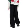 FILA Solid Color Loose Fit Knit Sports Pants Women bottoms Black T11W432602ABK