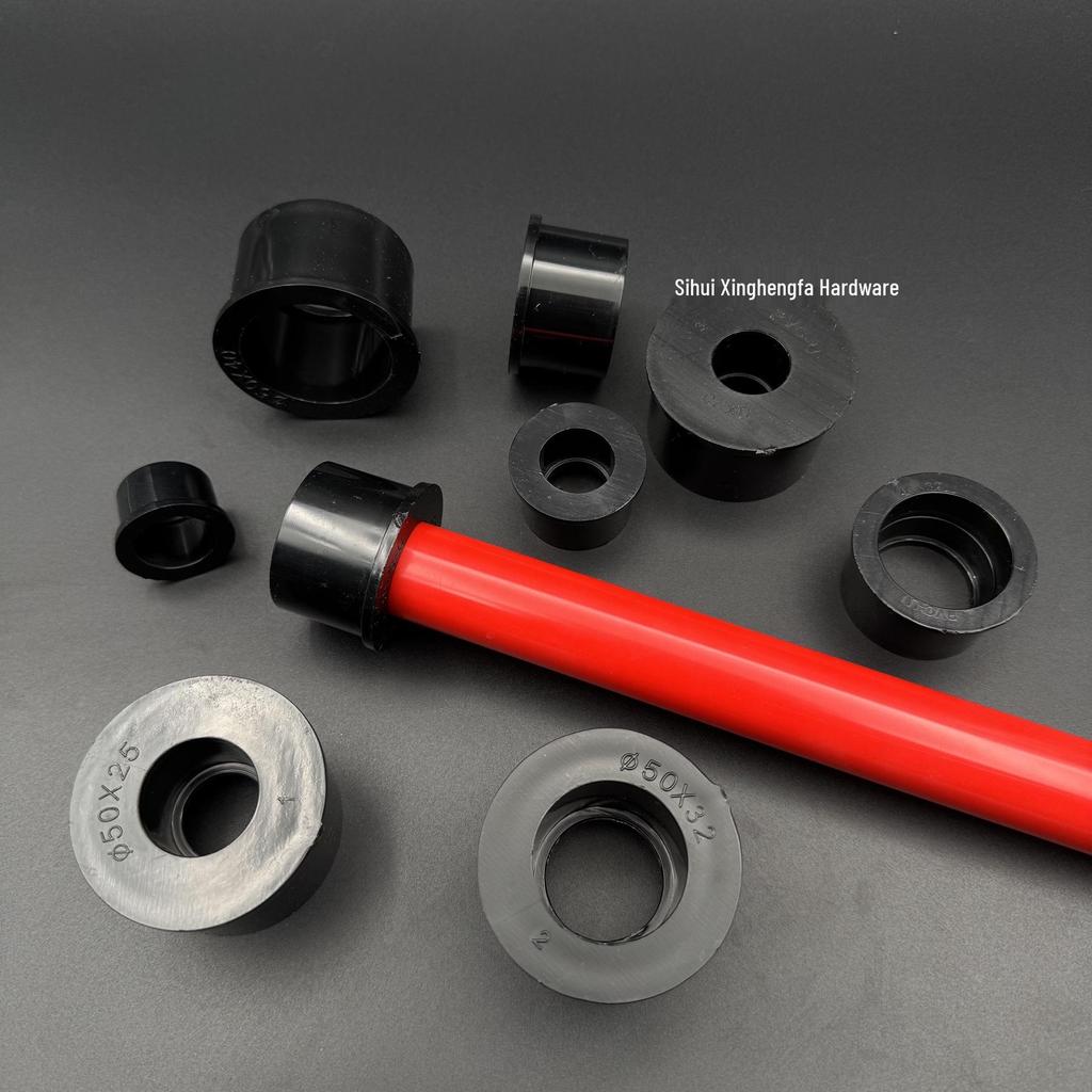 Black PVC Fish Tank Filter Reducing Connector Sleeve