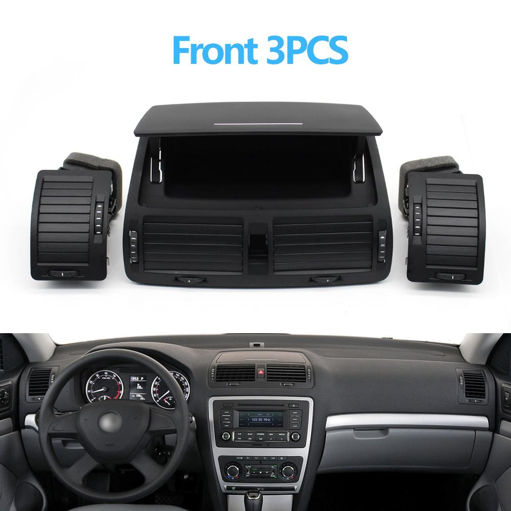 Car Central Left Right Rear Air Vent AC Vent Grille Assembly For Skoda Octavia 2 A5 MK2 RS 2004-2014 11ZD820951,1ZD819203