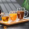4 Sizes Double Wall Insulated Glass Cup Clear Espresso Coffee Mugs Handmade Beer Mug Tea Milk glass Whiskey Glass Cups Drinkware