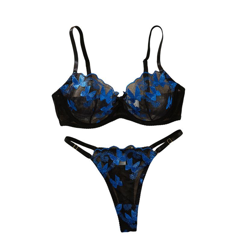 Sexy Bra, Underwear Set, Erotic Underwear, Women's Pure Desire Hollowed-out Perspective Mesh Bra, Pure Desire Wind