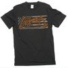Camiseta Patriótica Masculina com Bandeira dos EUA para Caça com Arco Esportivo Archer Tee