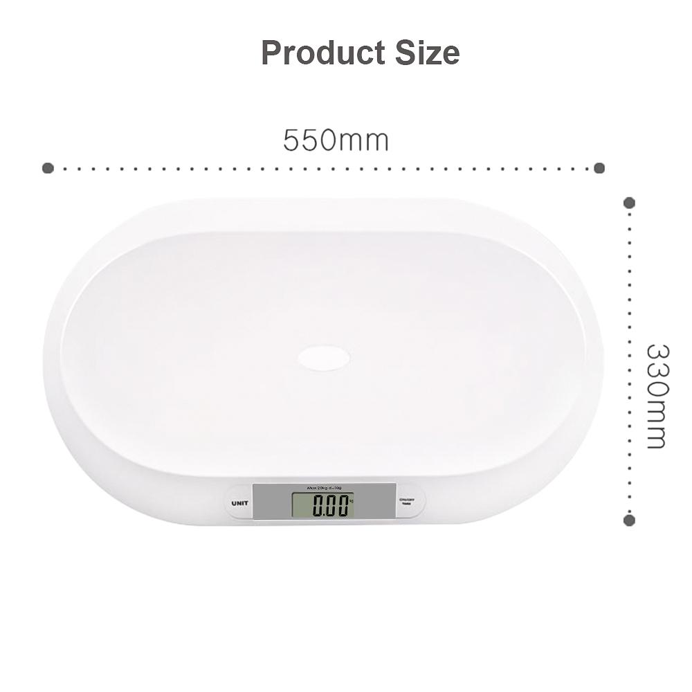 Digital Baby Scale for Weighing Up to 20kgCelsius44lb Infant Scale Newborn Baby Scale LCD Screen Display 2 Weighing Modes(kgCelsiuslb) Accurate Digita
