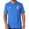Adidas Logo Print Three-Stripes Crew Neck Short Sleeve T-Shirt Men Tops Blue IU2108