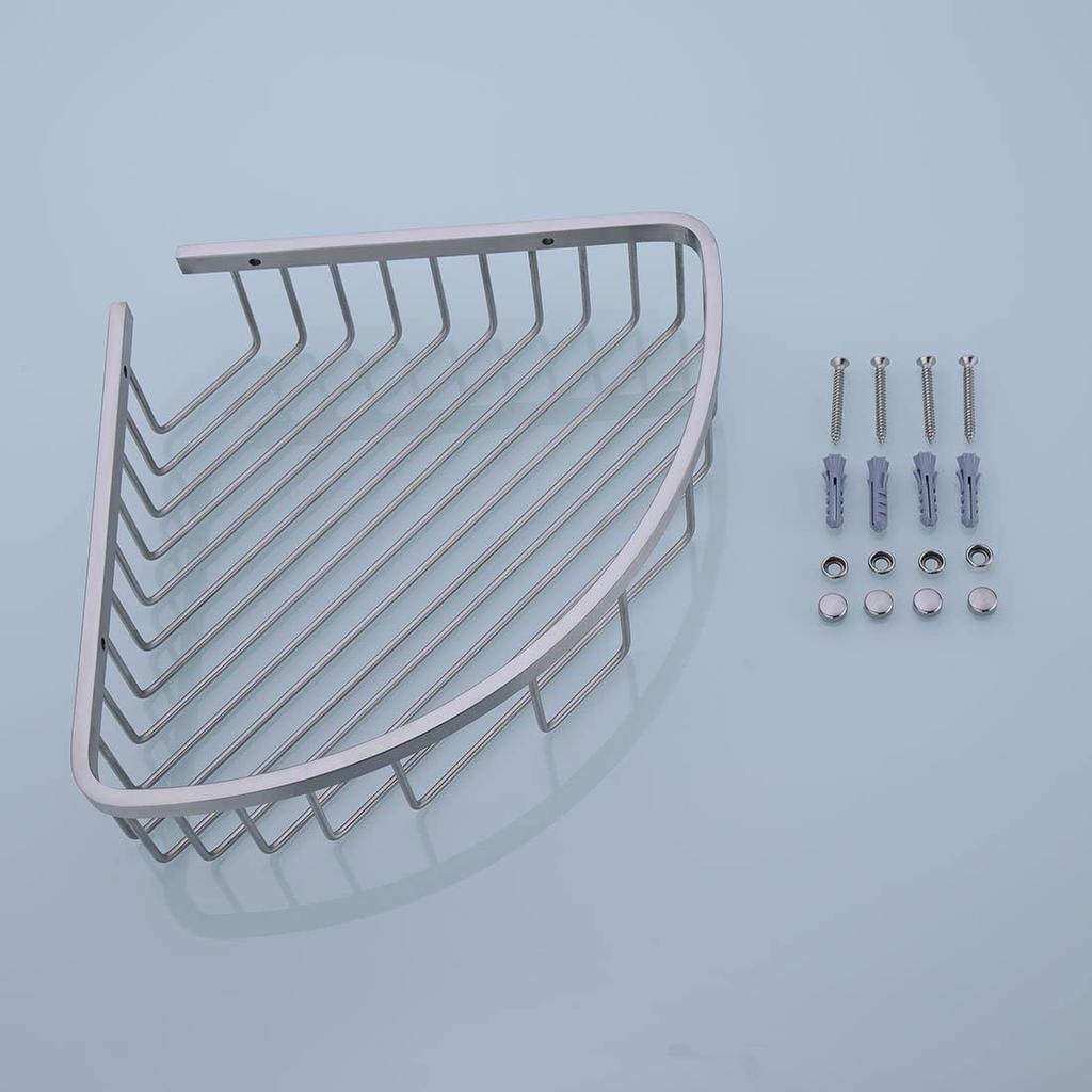 Modern Wall Mounted Stainless Steel Durable Bathroom Corner Shelf Shower Caddy