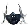 Halloween Mask with Wing Half Face Mask Mechanical Mask For Women Men Halloween Masquerade Halloween Cosplay Accessories