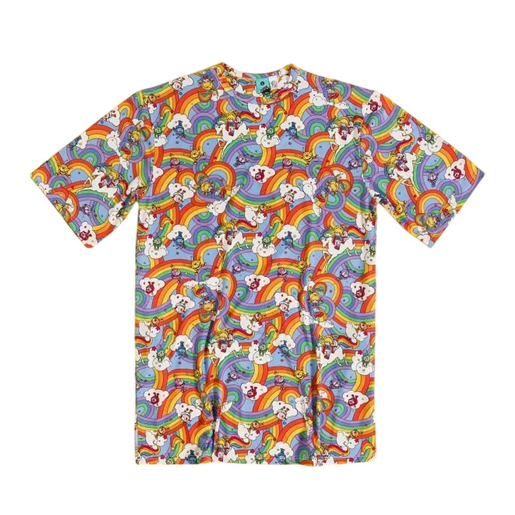 Dámské/Dámské tričkové šaty s celoplošným potiskem Rainbow Brite