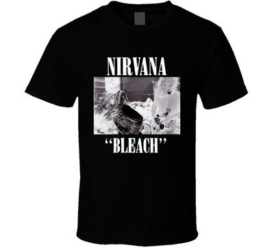 Heißer Artikel 1989 Nirvana Bleach Album T-Shirt