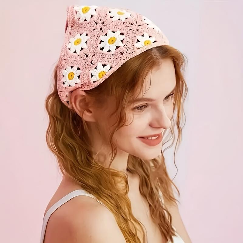 high quality6pcs Sweet Triangle Scarf Set: Elegant Headbands for Women and Stylish Hairbands for Girls, Perfect for Outdoor Wear