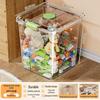 Transparent Multifunctional Storage Box: Large Capacity Plastic Organizer for Toys, Snacks, and Clothes