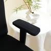 Non-slip elastic half-covered office chair armrest cover with jacquard stain resistance