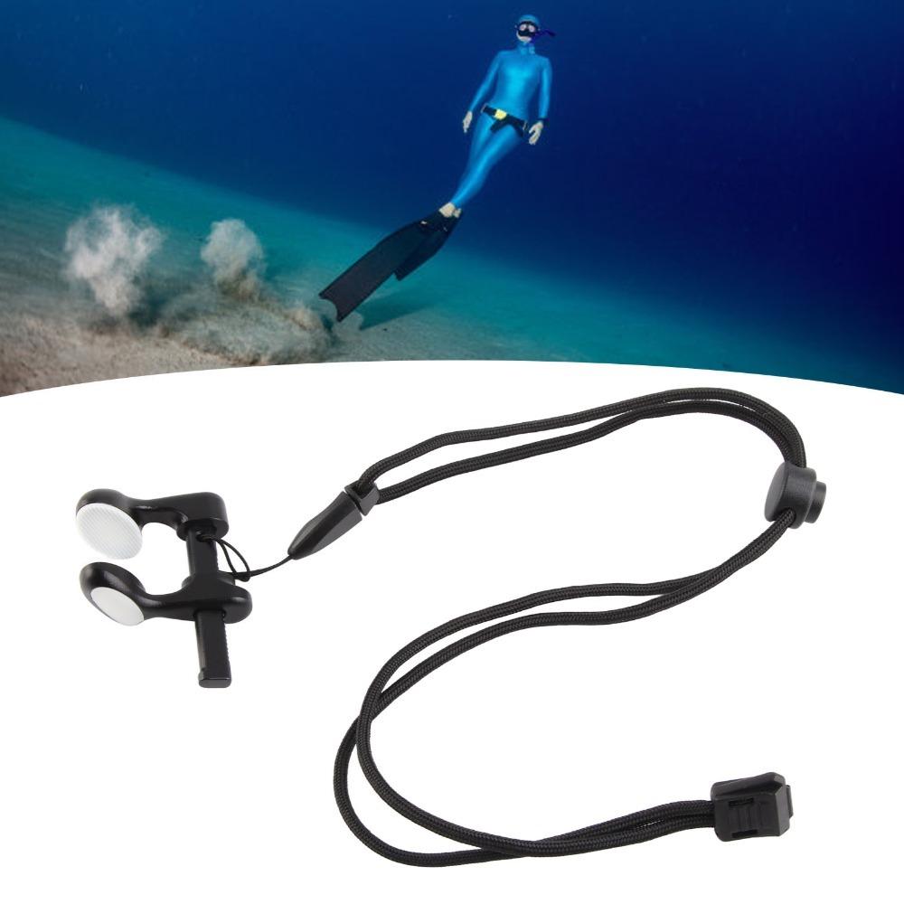 Aluminum Alloy Diving Nose Clip with Lanyard Adjustable Nose Clip Swimming Nose Plug Swimming