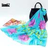 Women's Chiffon Scarf - Lightweight, Printed Sun Protection for Spring, Summer, Fall - Versatile Beach Shawl
