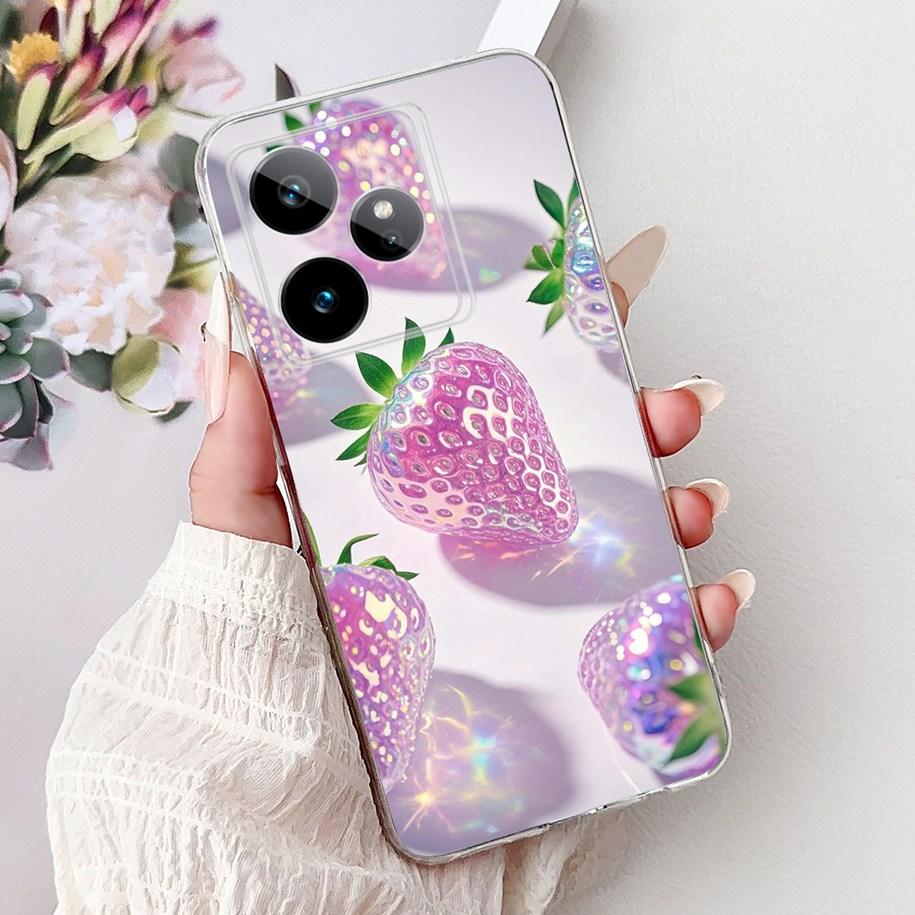 For Realme GT7 2025 Case RMX6688 Cover New Fashion Flower Marble Soft Silicone Phone Cases For Realme GT 7 Pro 7T Realme7 Fundas