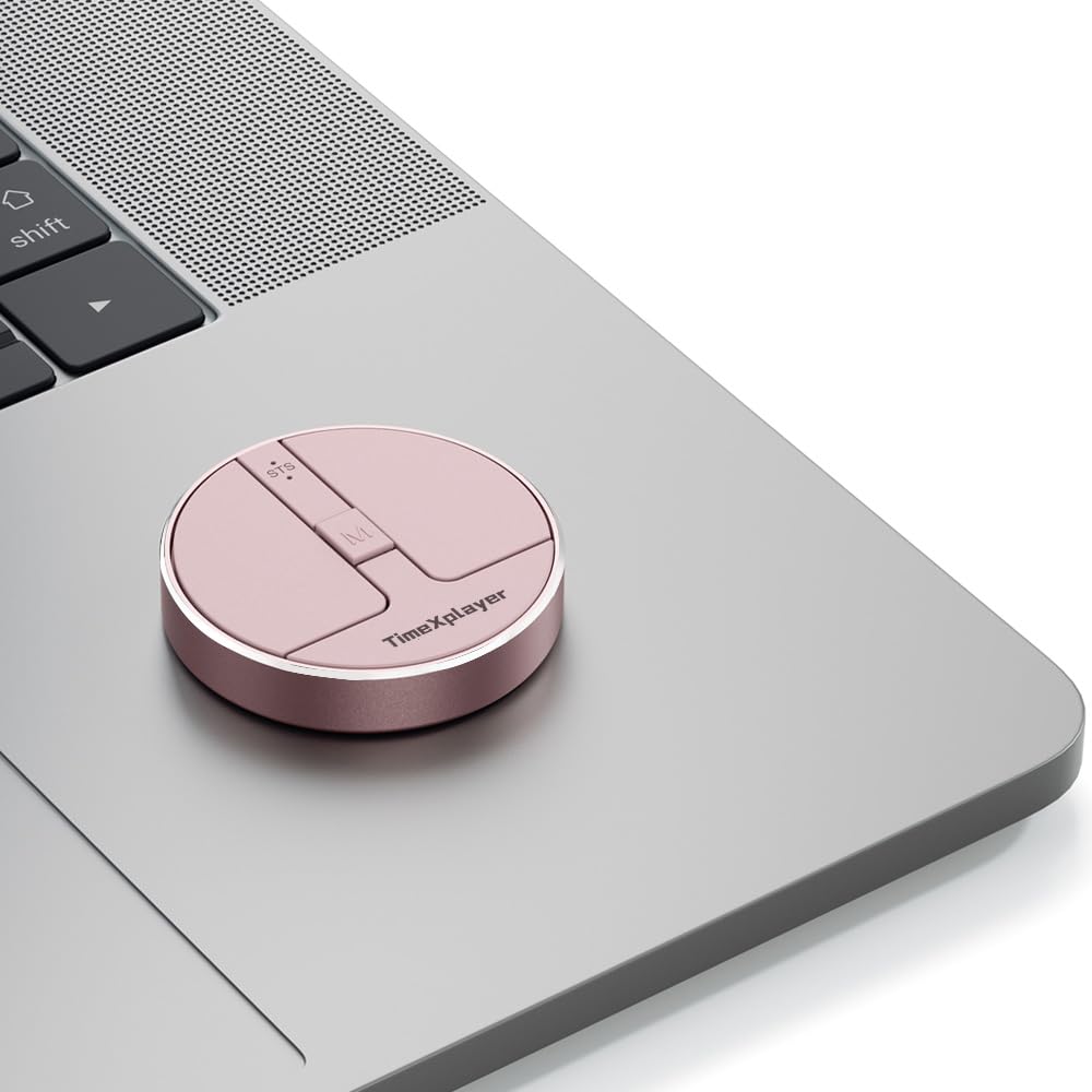 Mini Round Capacitor Mouse with Pressure-Sensitive Scrolling, Ultra-Portable Wireless Mouse, Wired, 2.4G, Dual Bluetooth, with Rubber Sleeve, for