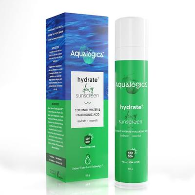 Aqualogica Hydrate+ Crème solaire éclatante SPF 50 PA+++ 50g