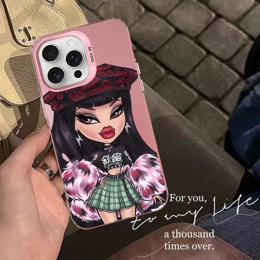 Fashion B-Bratz D-Doll Phone Case For IPhone 16 15 14 13 12 11 Pro Max X XR XSMAX 8 7 Plus Matte Shockproof Back Cover