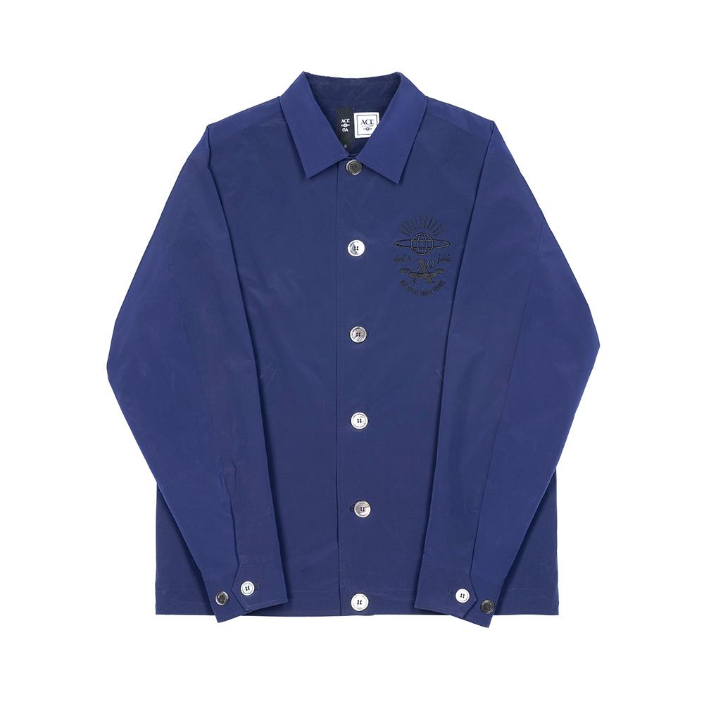 Accelerando Es06Ny Classic Button Convertible Jacket Navy