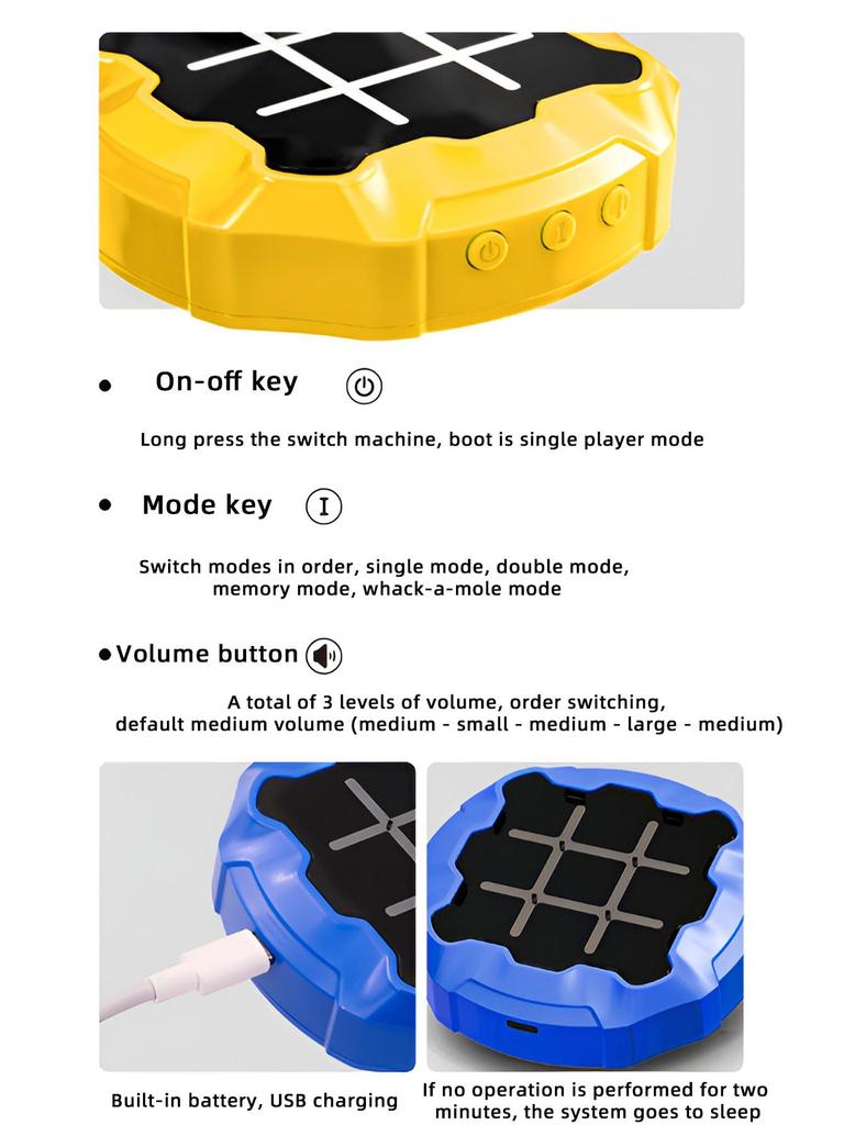 Interactive Tic-Tac-Toe Educational Game Machine for Kids
