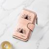 Fashionable Long Wallet with Striking Design Featuring Meditation Buddha Silhouette In Lotus Flower Multifunctional Portable and Secure Daily Use