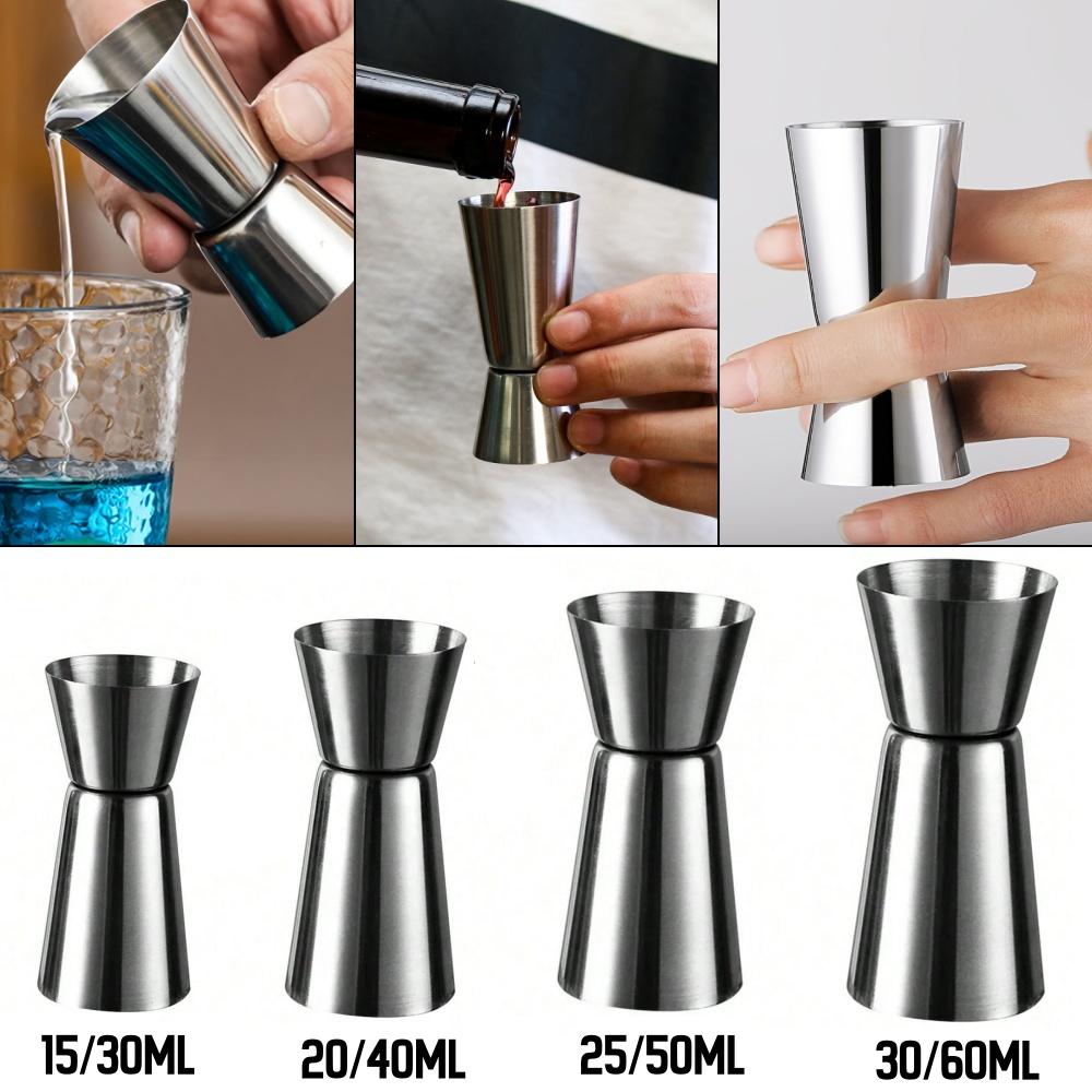 Stainless Steel Measuring Cup Cocktail Shaker Peg Measurer Jigger Dual Shot Drink Alcohol Capacity Shaking Bottle Party Bar Tool 5