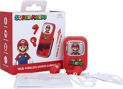 Детские наушники OTL Slide TWS Earphones Super Mario красный