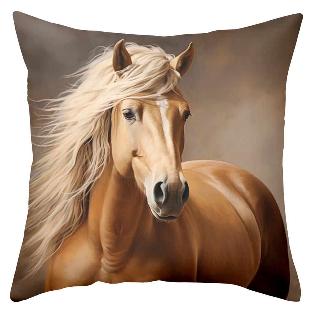 Beautiful Horse Pattern Decorative Cushion Covers For Home Polyester pillowcase, sofa decorative cushion cov Headboard Pillow