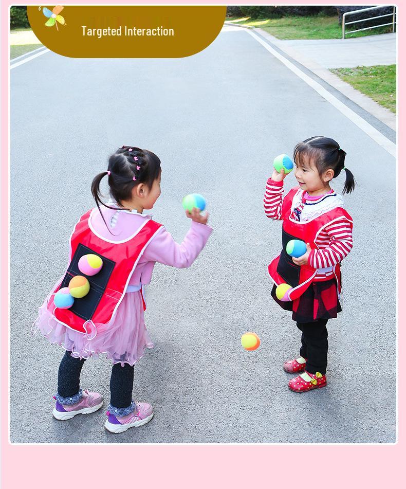 Parent-Child Indoor/Outdoor Velcro Ball Vest & Game Prop